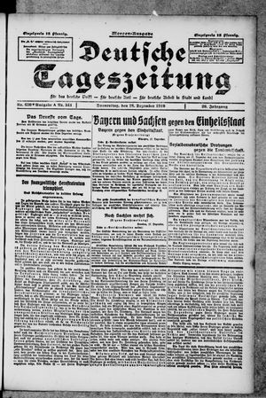 Deutsche Tageszeitung vom 18.12.1919