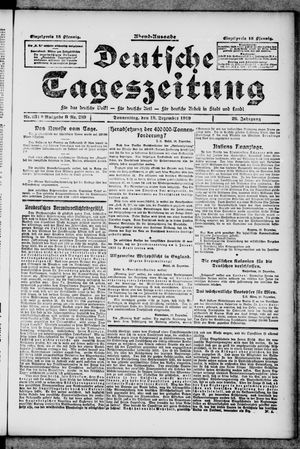 Deutsche Tageszeitung vom 18.12.1919
