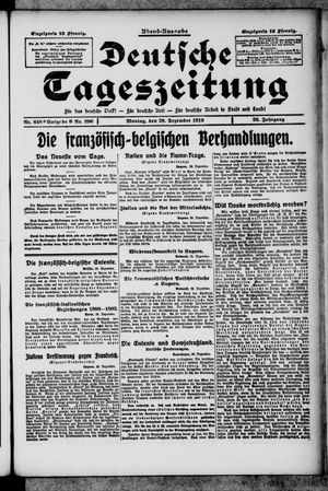 Deutsche Tageszeitung vom 29.12.1919