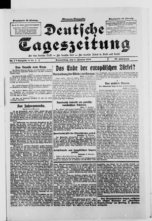 Deutsche Tageszeitung on Jan 1, 1920