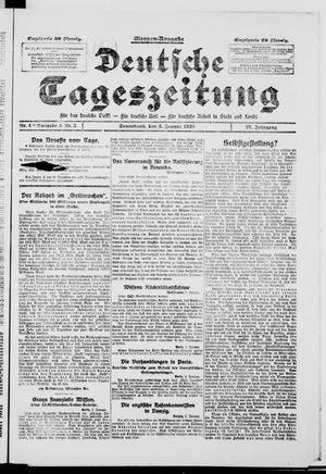 Deutsche Tageszeitung vom 03.01.1920