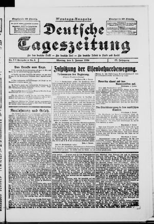 Deutsche Tageszeitung vom 05.01.1920