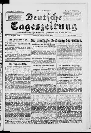 Deutsche Tageszeitung vom 07.01.1920