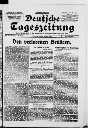 Deutsche Tageszeitung on Jan 11, 1920