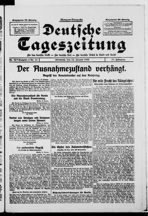 Deutsche Tageszeitung vom 14.01.1920