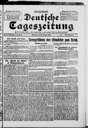 Deutsche Tageszeitung on Jan 23, 1920