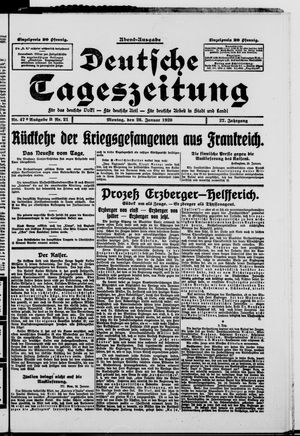 Deutsche Tageszeitung vom 26.01.1920