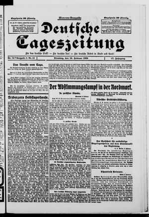 Deutsche Tageszeitung vom 10.02.1920