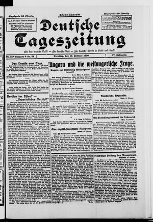 Deutsche Tageszeitung vom 10.02.1920