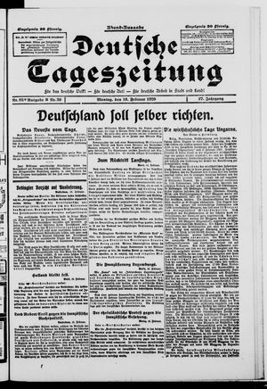 Deutsche Tageszeitung on Feb 16, 1920