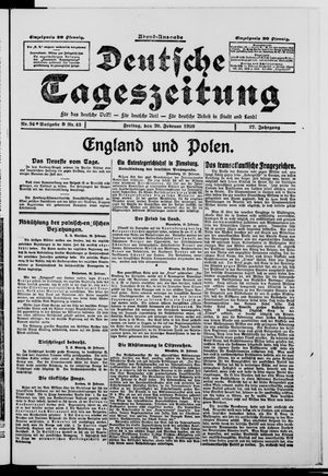 Deutsche Tageszeitung vom 20.02.1920
