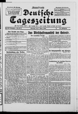Deutsche Tageszeitung on Mar 7, 1920