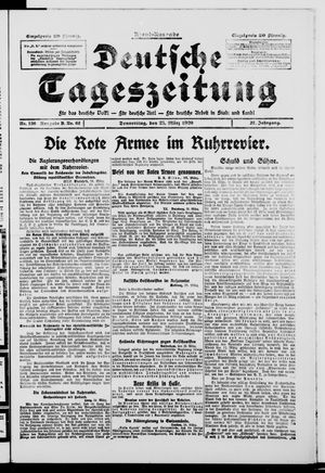 Deutsche Tageszeitung on Mar 25, 1920
