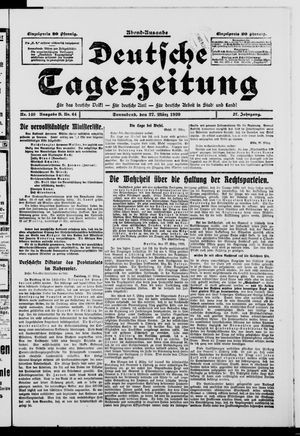 Deutsche Tageszeitung on Mar 27, 1920
