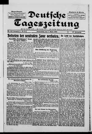Deutsche Tageszeitung vom 01.04.1920