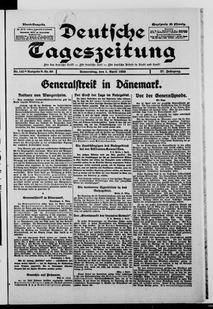 Deutsche Tageszeitung vom 01.04.1920