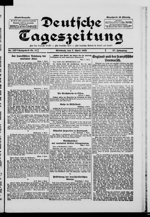 Deutsche Tageszeitung vom 07.04.1920