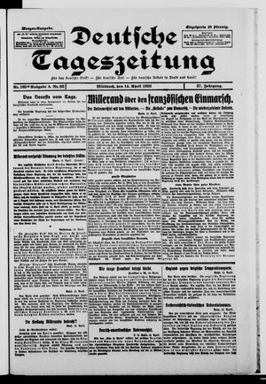 Deutsche Tageszeitung on Apr 14, 1920
