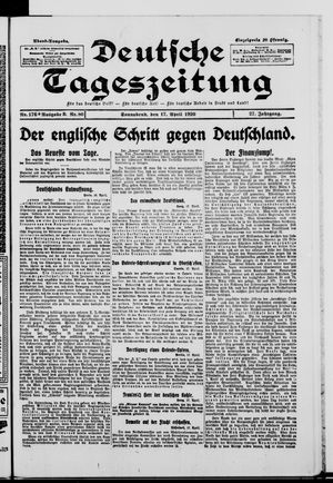 Deutsche Tageszeitung vom 17.04.1920