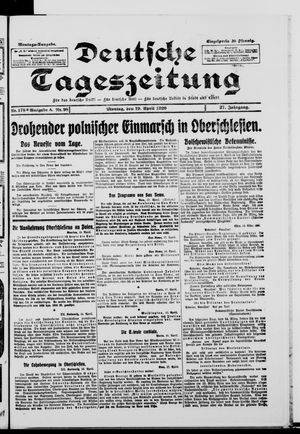 Deutsche Tageszeitung on Apr 19, 1920