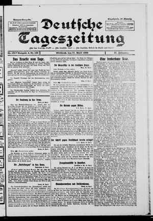 Deutsche Tageszeitung vom 21.04.1920