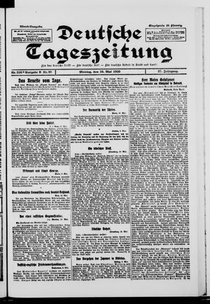 Deutsche Tageszeitung vom 10.05.1920