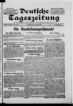 Deutsche Tageszeitung vom 11.05.1920