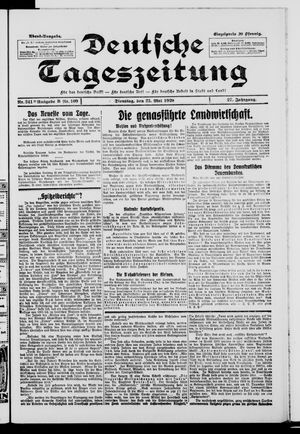 Deutsche Tageszeitung vom 25.05.1920