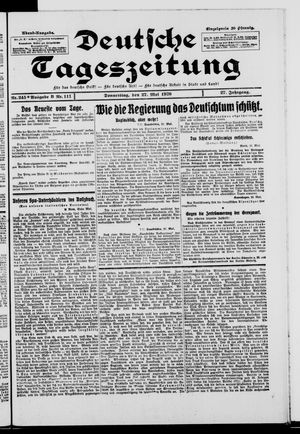 Deutsche Tageszeitung on May 27, 1920