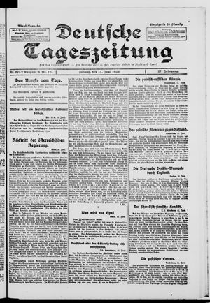 Deutsche Tageszeitung vom 11.06.1920