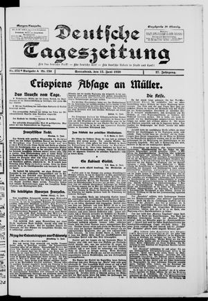 Deutsche Tageszeitung vom 12.06.1920
