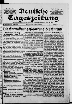 Deutsche Tageszeitung vom 24.06.1920