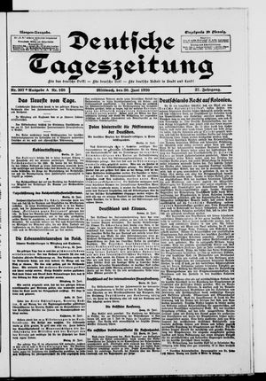 Deutsche Tageszeitung vom 30.06.1920
