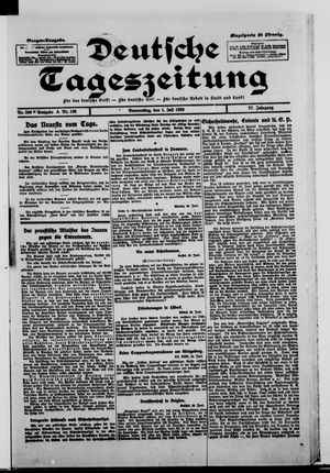 Deutsche Tageszeitung on Jul 1, 1920