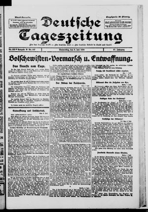 Deutsche Tageszeitung vom 08.07.1920