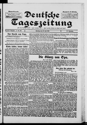 Deutsche Tageszeitung vom 18.07.1920