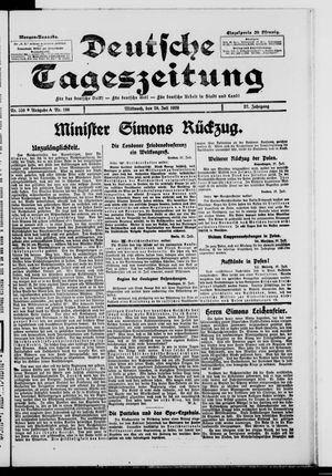 Deutsche Tageszeitung vom 28.07.1920
