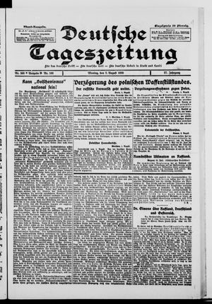 Deutsche Tageszeitung vom 02.08.1920