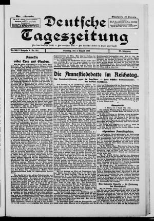 Deutsche Tageszeitung vom 03.08.1920