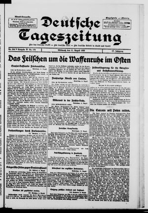 Deutsche Tageszeitung vom 11.08.1920