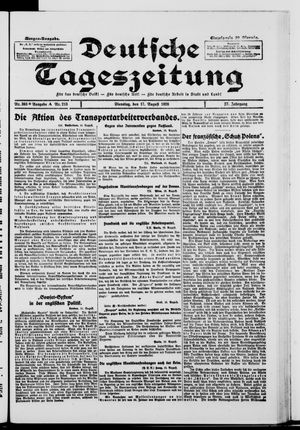 Deutsche Tageszeitung vom 17.08.1920