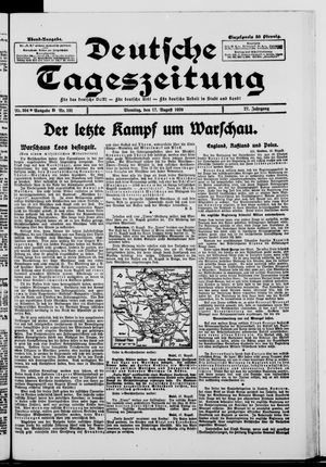 Deutsche Tageszeitung vom 17.08.1920