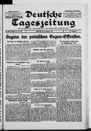 Deutsche Tageszeitung vom 18.08.1920