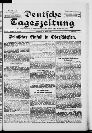 Deutsche Tageszeitung on Aug 20, 1920