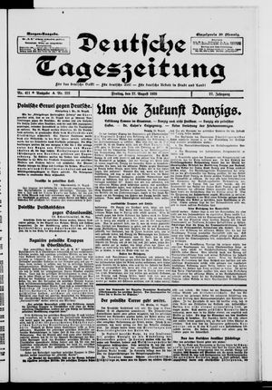 Deutsche Tageszeitung vom 27.08.1920