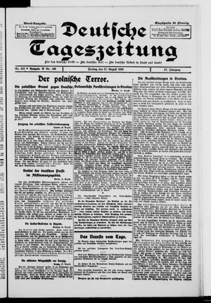 Deutsche Tageszeitung vom 27.08.1920