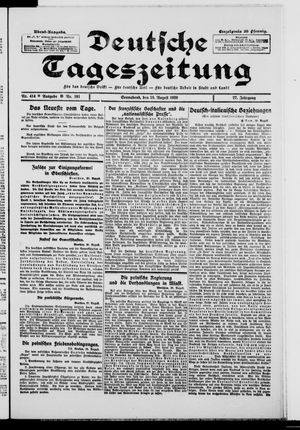 Deutsche Tageszeitung vom 28.08.1920