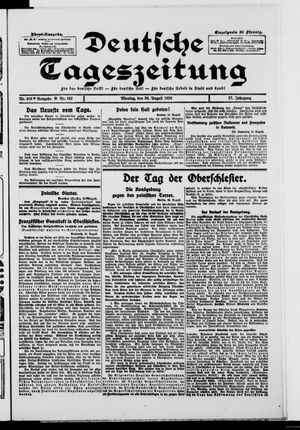 Deutsche Tageszeitung vom 30.08.1920
