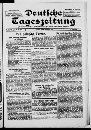 Deutsche Tageszeitung on Sep 3, 1920