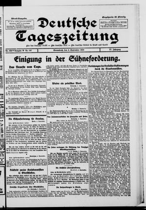 Deutsche Tageszeitung vom 04.09.1920